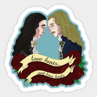 Monchevy "Love Hurts..." Sticker